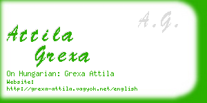 attila grexa business card